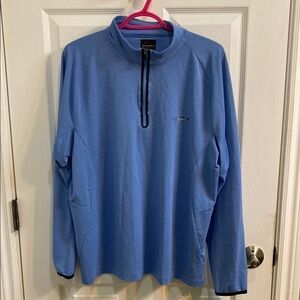 Greg Norman for Tasso Ella Pullover Shirt Logo Quarter Zip Men's Play Dry Large